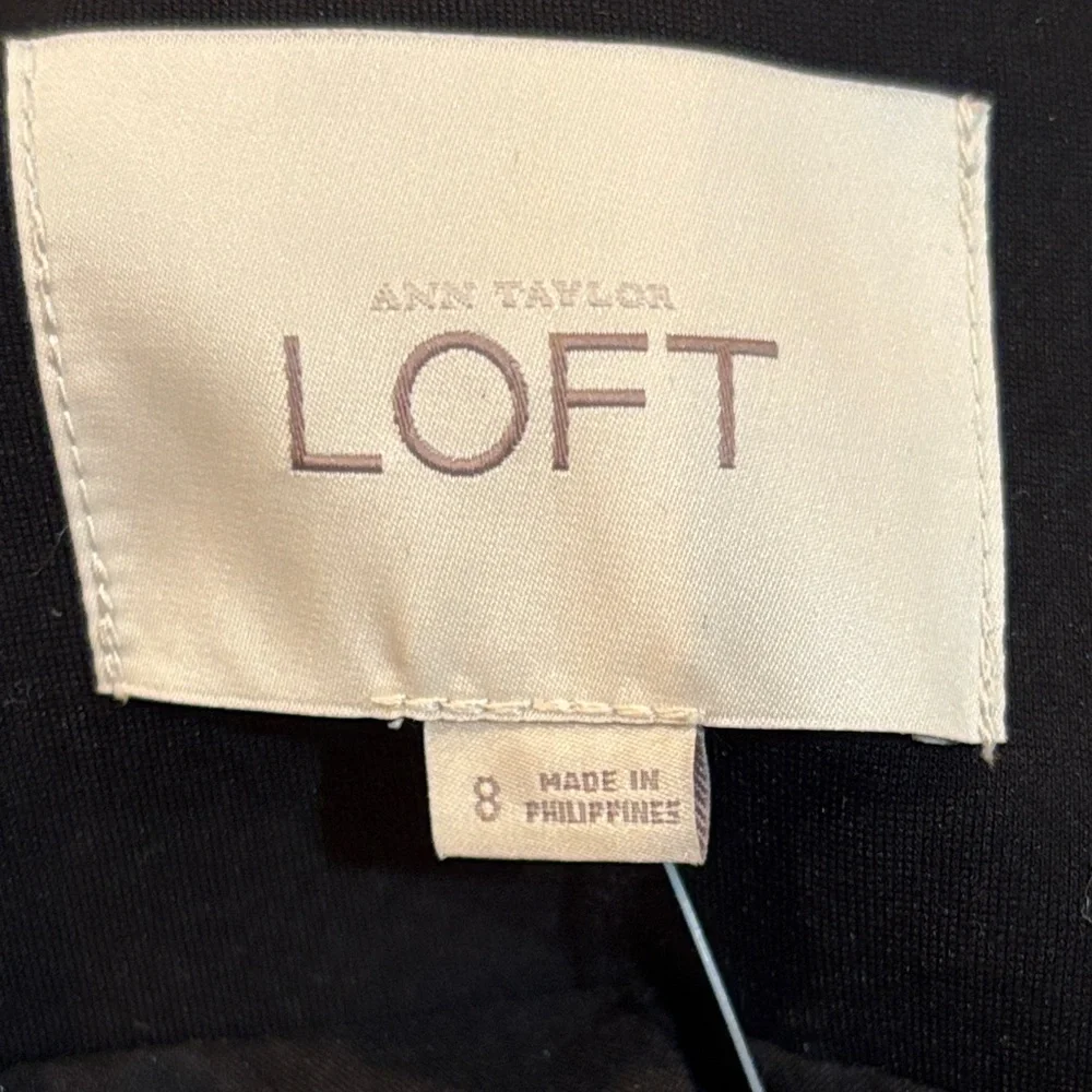 NWT Ann Taylor LOFT Women's Black Textured Blazer Size 8 - Picture 5 of 12
